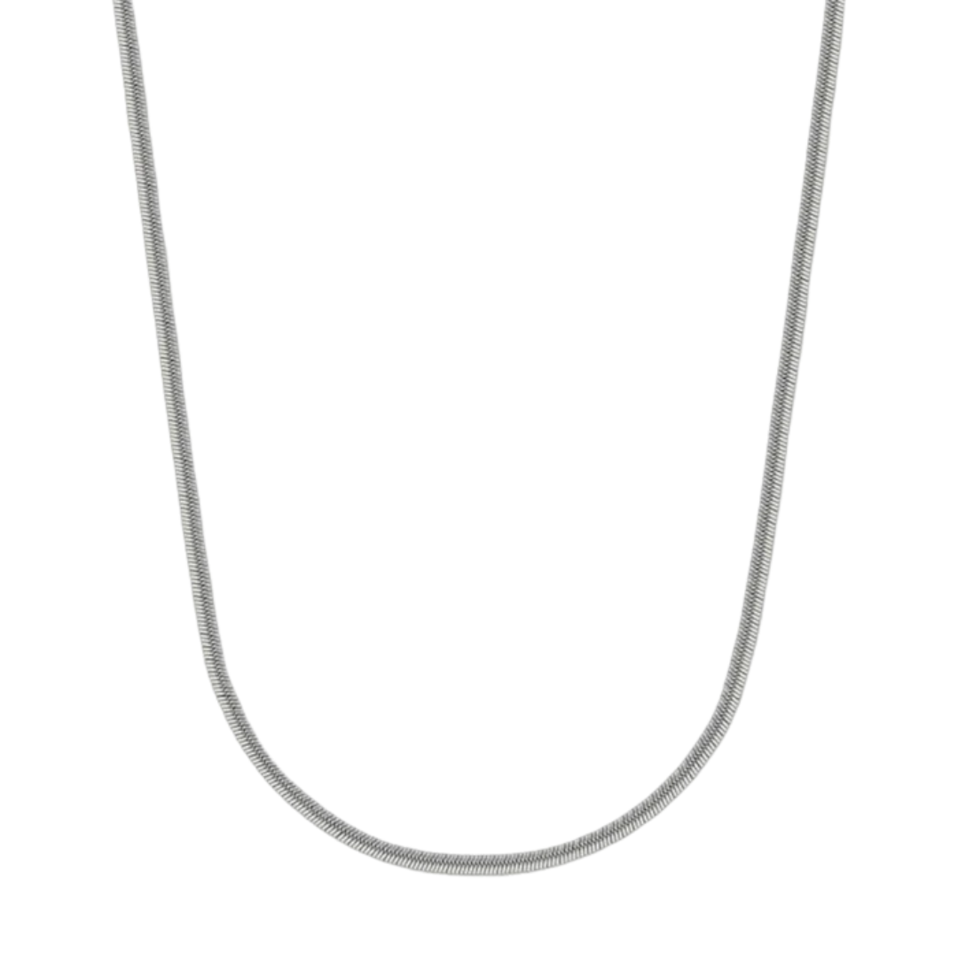 2mm Silver Flat Snake Chain