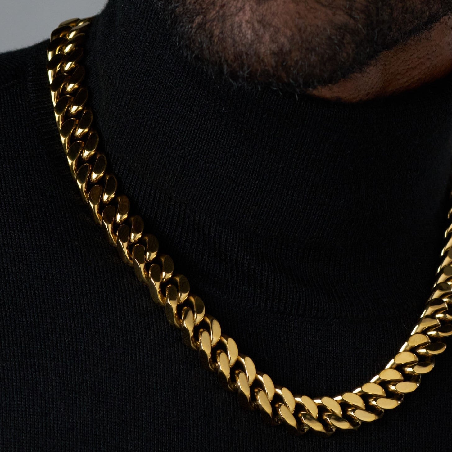 16mm Gold Cuban Link Chain