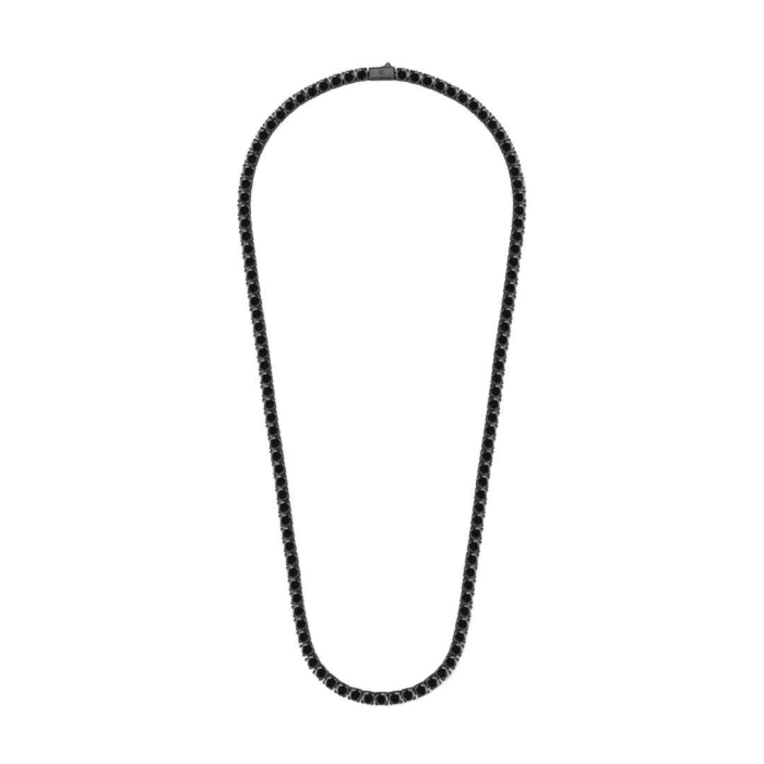 4mm Black Tennis Chain