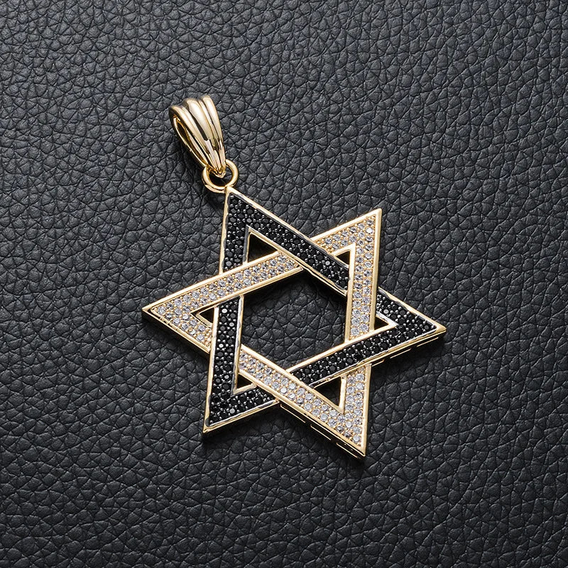 Iced Out Star of David Pendants Necklace