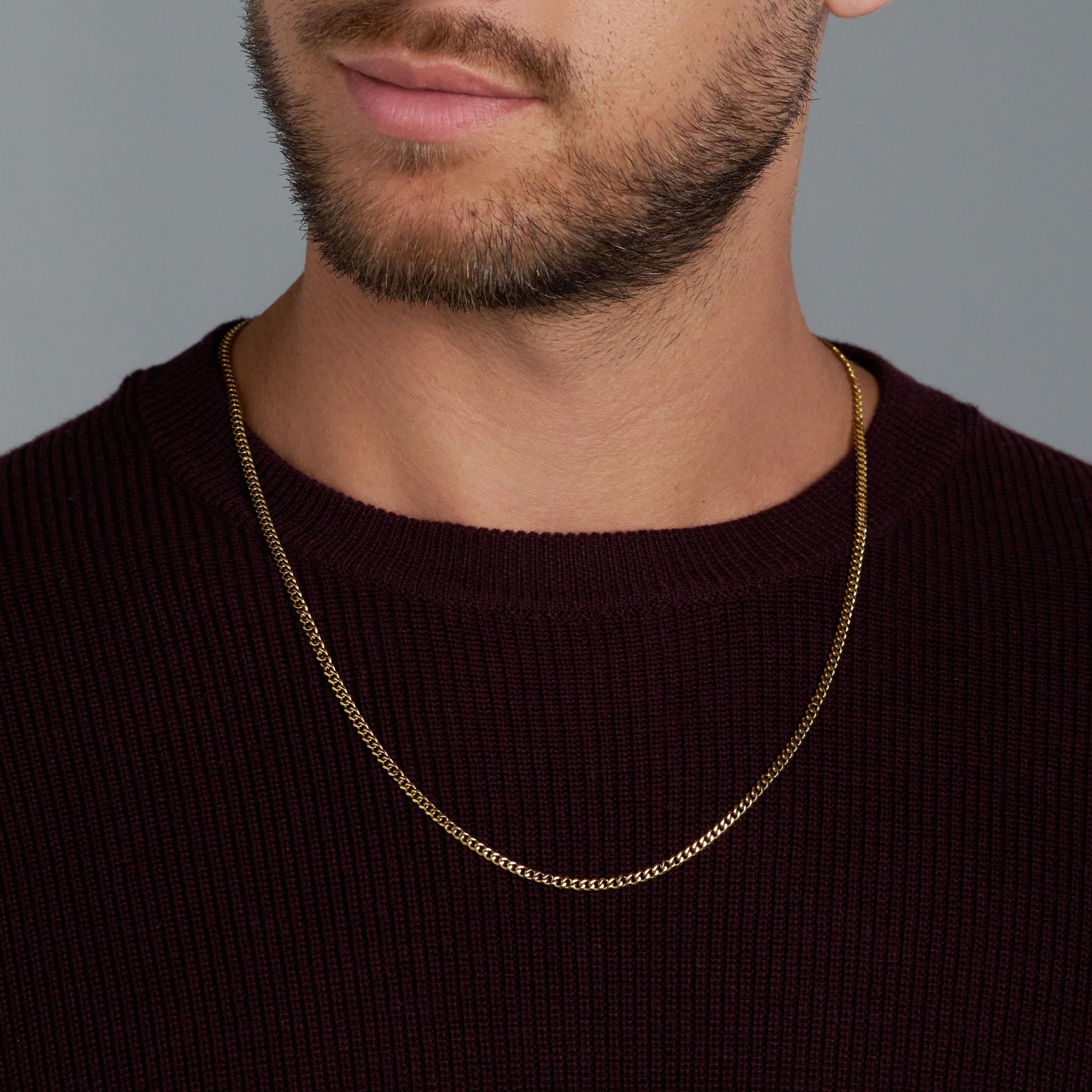 Micro Gold Cuban Link Chain