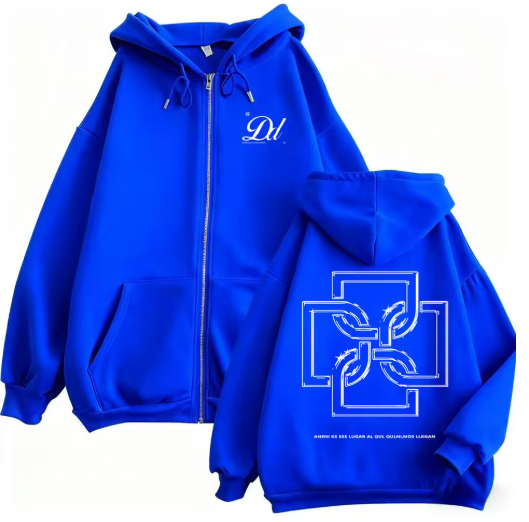 Streetwave Vintage Fleece Zipper Hoodie- Casual Oversized Style