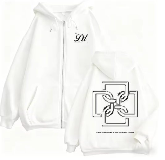 Streetwave Vintage Fleece Zipper Hoodie- Casual Oversized Style