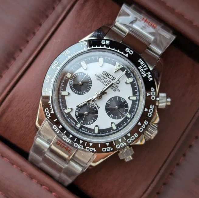 Seiktona Chronograph | Black White Edition (Reversed Ghost)