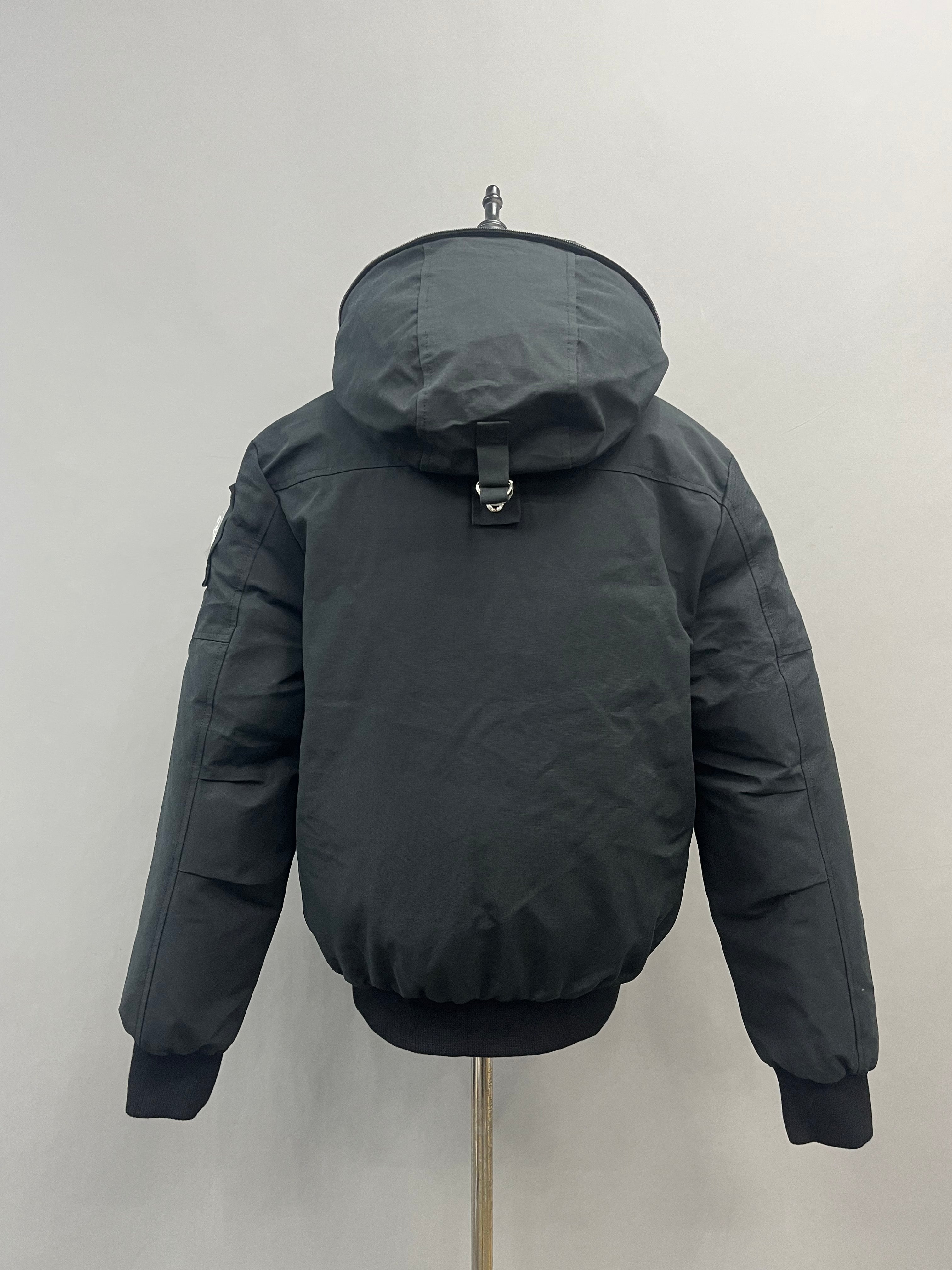 Alpha Bomber Down Fox Fur Men's Hooded Jacket