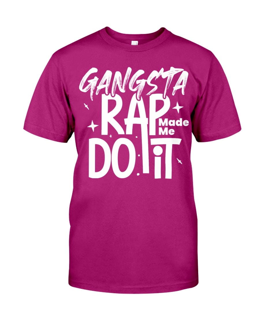 Fuel hip hop jewelry Apparel Gildan Softstyle T-Shirt / Antique Heliconia / XS Gangsta Rap Made Me Do It Premium Fit Men's T-shirt