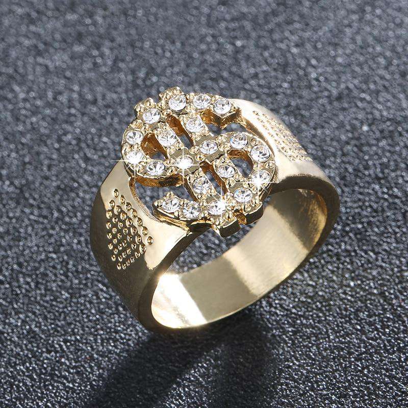 Hip Hop Fresh Jewelry hip hop jewelry Tricked Out Gold $$$ Ring