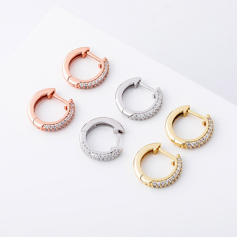 VVS Jewelry S925 Silver Hoop Earrings