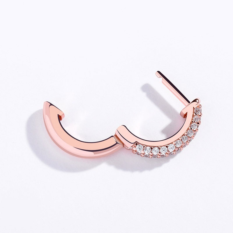 VVS Jewelry S925 Silver Hoop Earrings