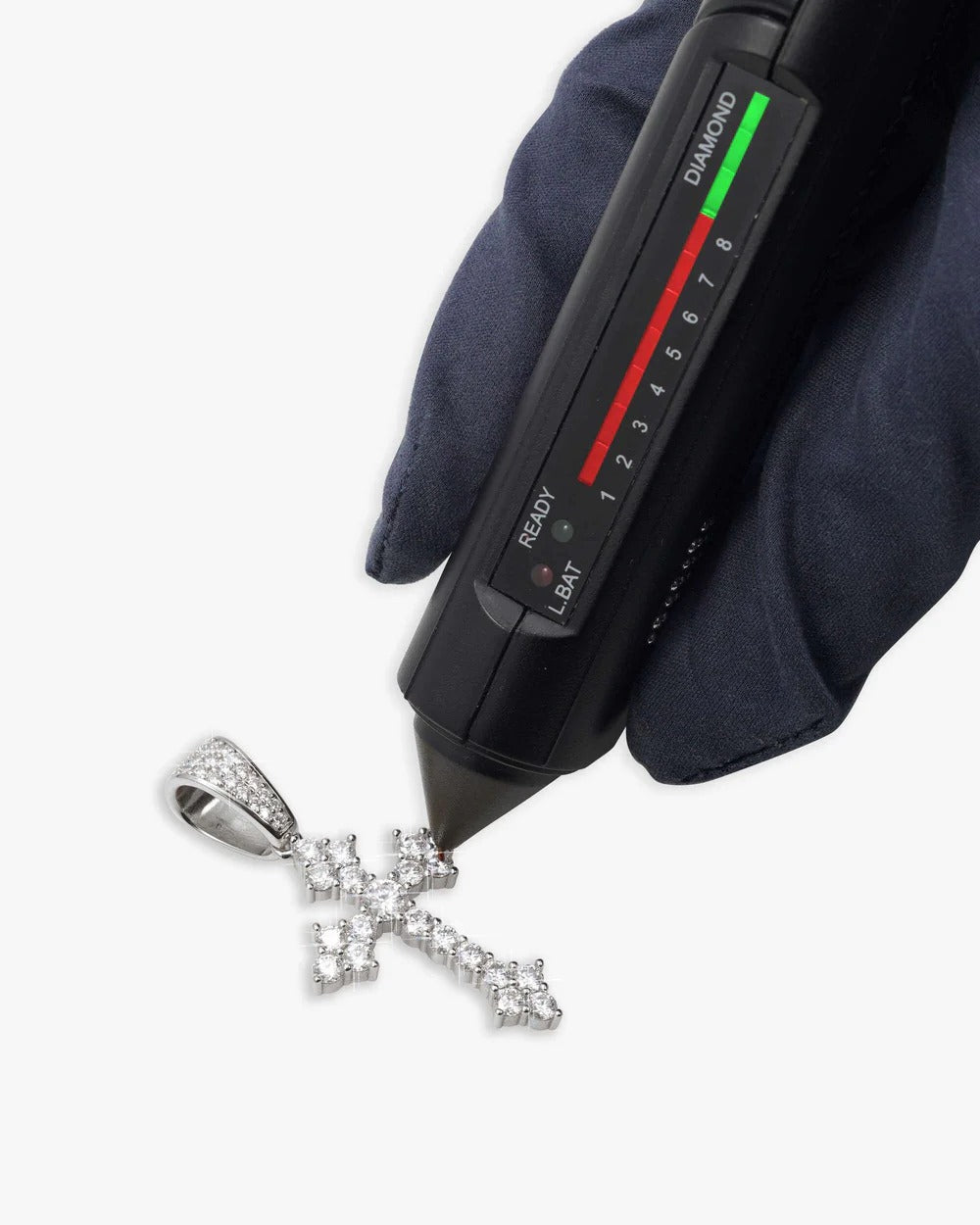 Budded Cross Moissanite Pendant