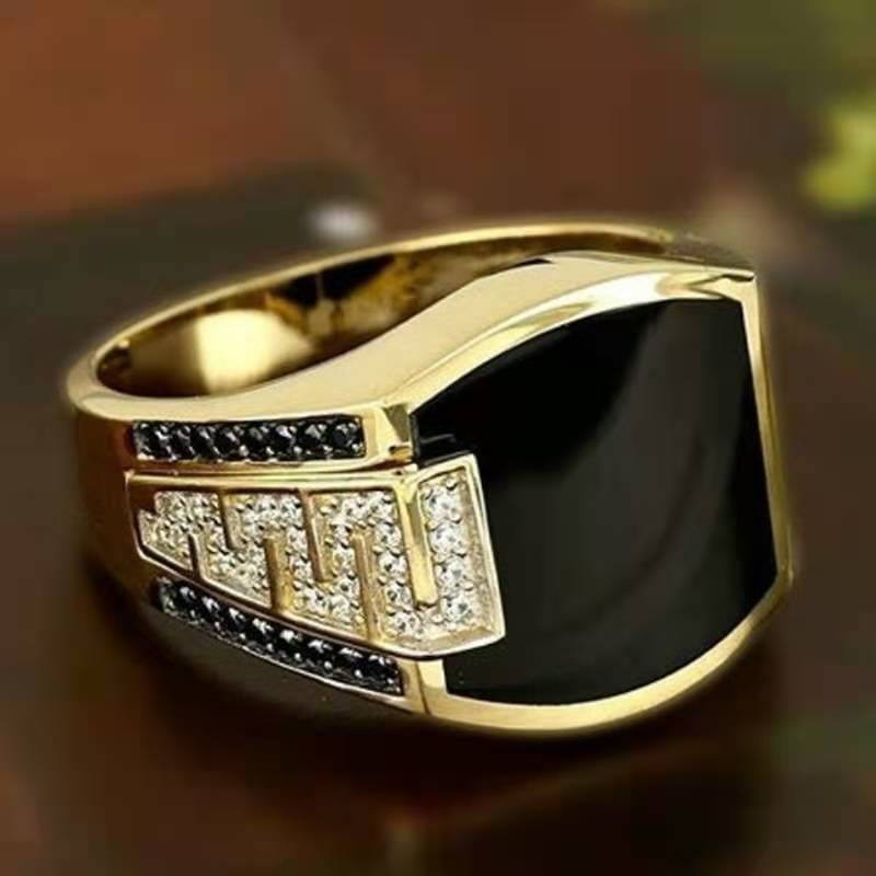 VVS Jewelry hip hop jewelry 6 / Gold Vintage Turkish Ring For Men