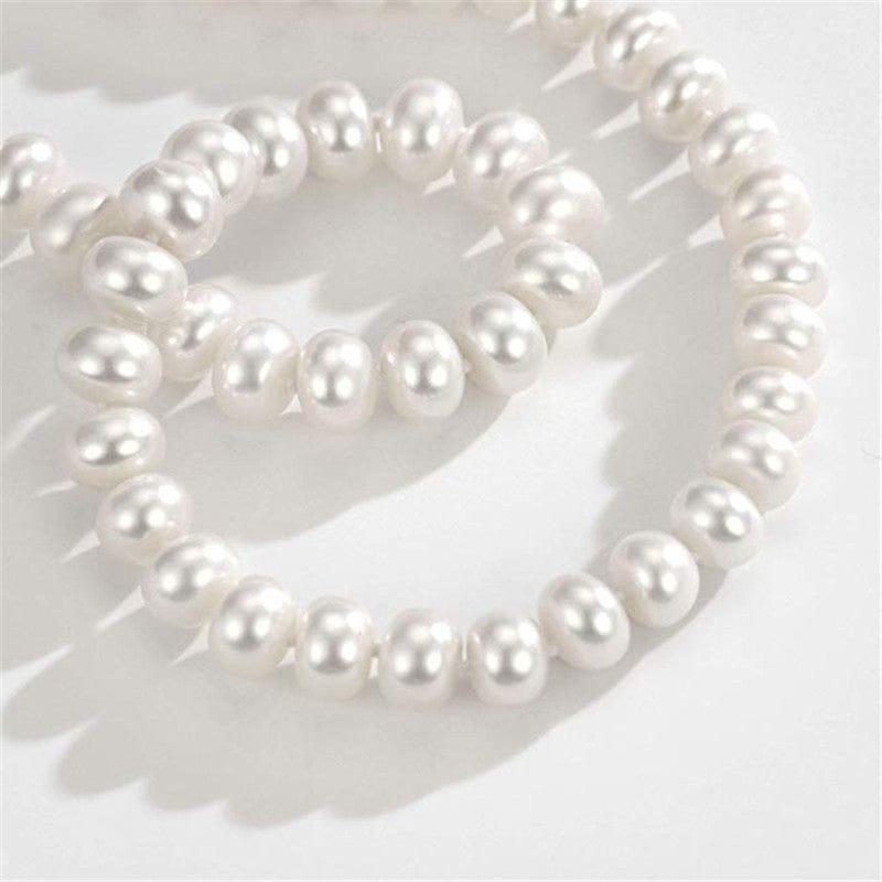 VVS Jewelry hip hop jewelry 7mm-10mm Large Cultured Pearl Necklace