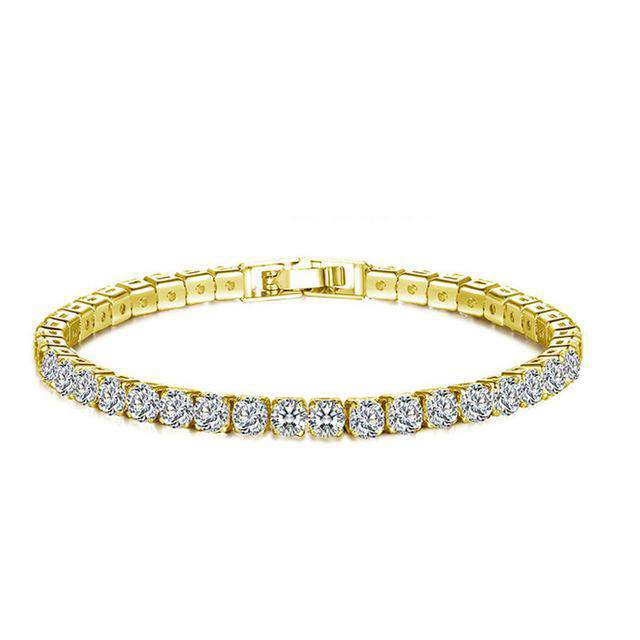 VVS Jewelry hip hop jewelry bracelets Gold VVS 14k Gold Plated Tennis Bracelet