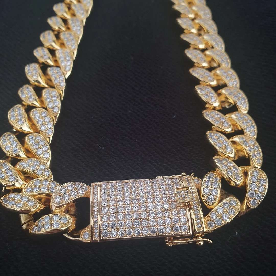 VVS Jewelry hip hop jewelry Cuban VVS Jewelry Gold/Silver Cuban Chain + FREE Cuban Bracelet Bundle - (TODAY ONLY)