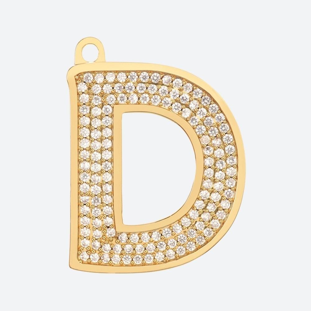 VVS Jewelry hip hop jewelry D Initial Dog Pendant