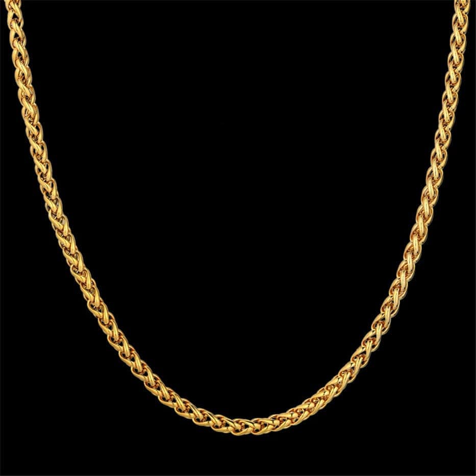 VVS Jewelry hip hop jewelry Gold / 18" / 3mm 14k Gold 316L Stainless Steel Rope Chain