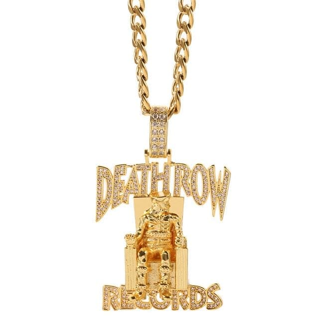 VVS Jewelry hip hop jewelry Gold VVS Jewelry Death Row Records Pendant Chain