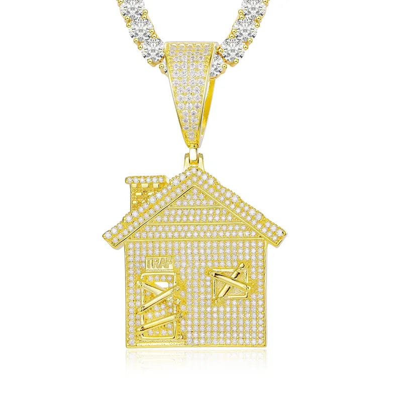 VVS Jewelry hip hop jewelry Gold VVS Moissanite S925 Silver Trap House