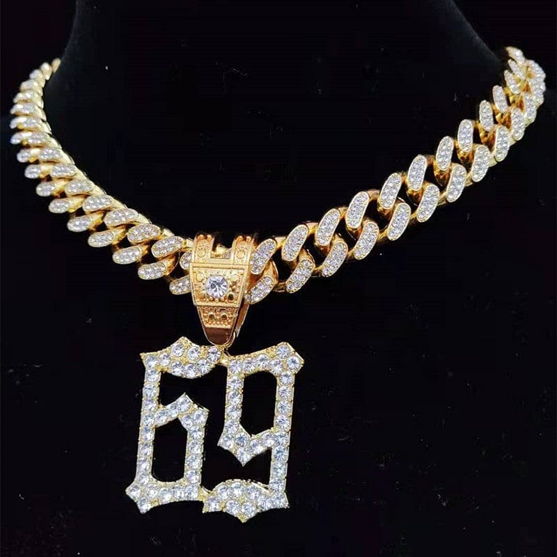 VVS Jewelry hip hop jewelry Iced Tekashi 6ix9ine Inspired Pendant Chain