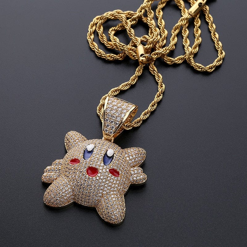 VVS Jewelry hip hop jewelry Micropave Iced Kirby Rapper Pendant Chain