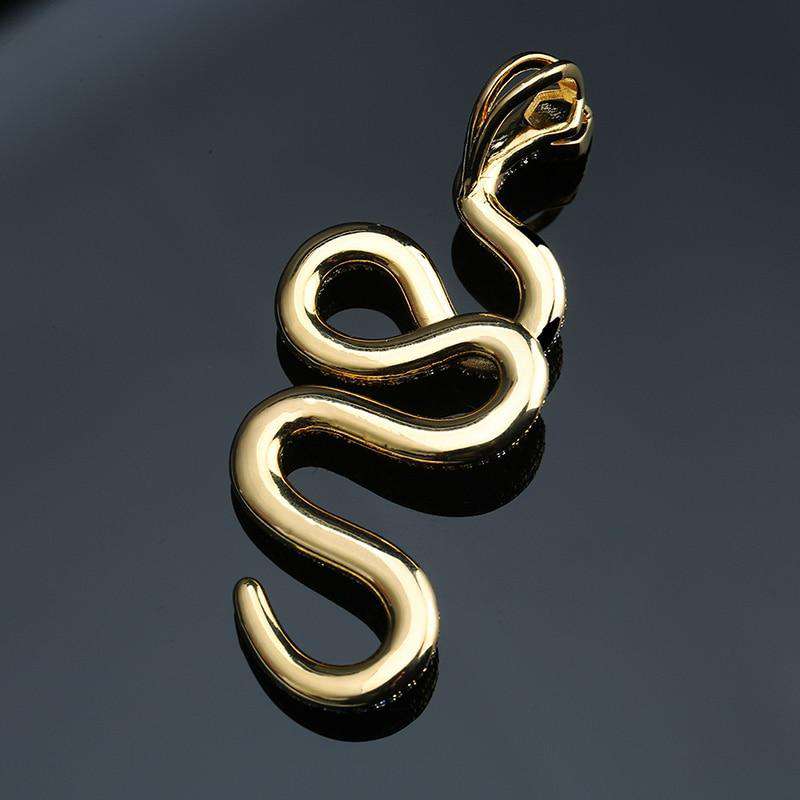 VVS Jewelry hip hop jewelry Snake 14k Gold Pendant Necklace